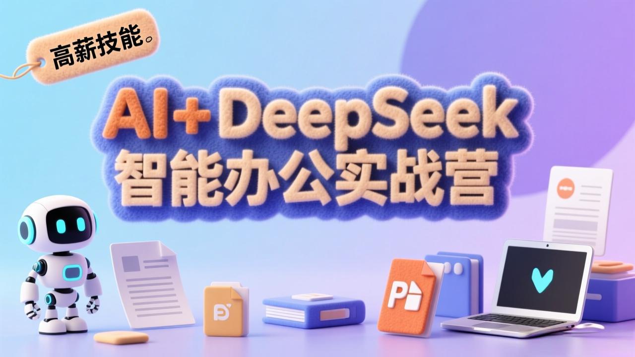 Ai+DeepSeek智能办公实战营：解锁AI写作、设计、PPT等高薪技能-1