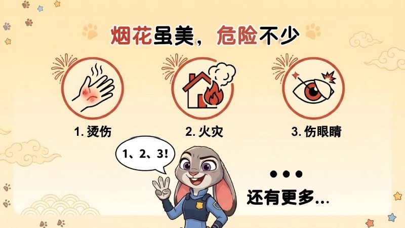 【通用】【安全教育】禁止燃放烟花爆竹主题班会《寒假无烟火平安过新年》-9